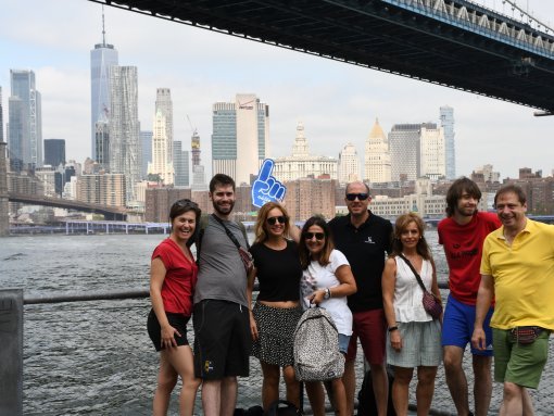 Vista del skyline de Nueva York - Desde abajo del puente de Manhattan